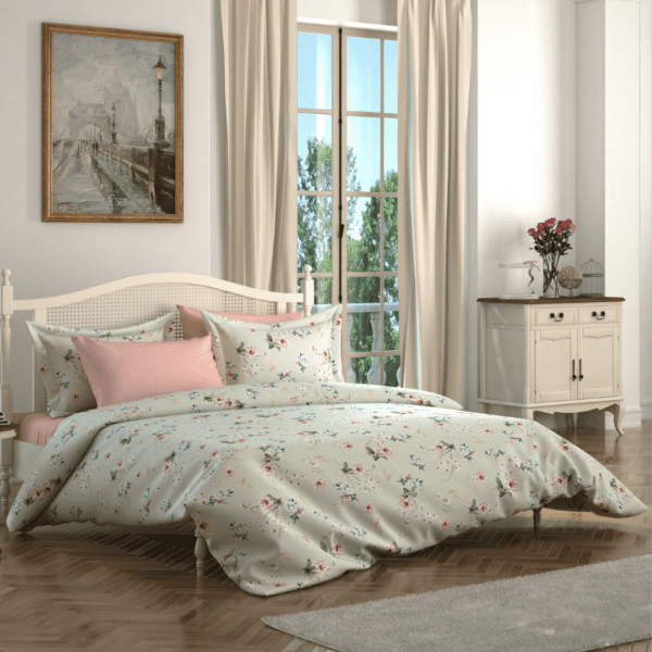 Pastel Çiçek Zarafeti Nevresim Takımı